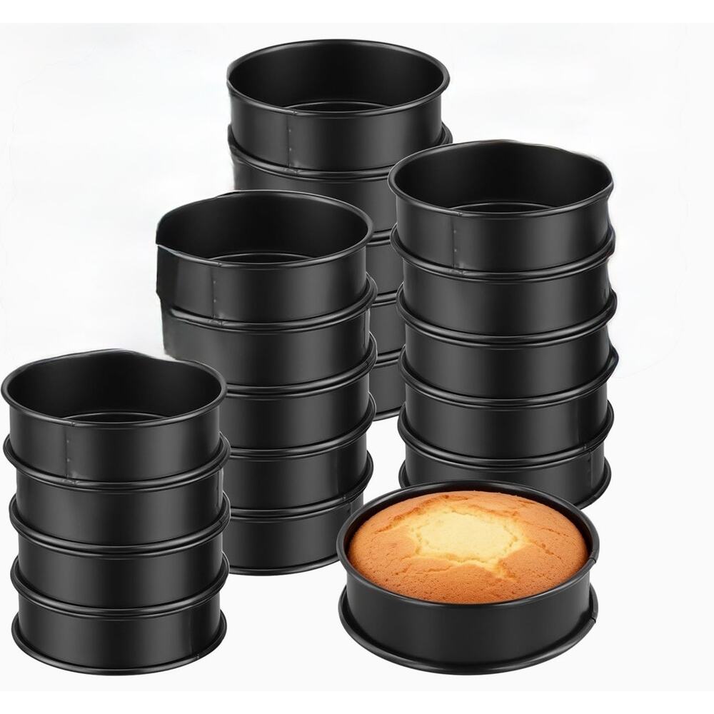 12 pack Professional 3" Black Stainless Steel nonstick Baking Rings muffin Rings